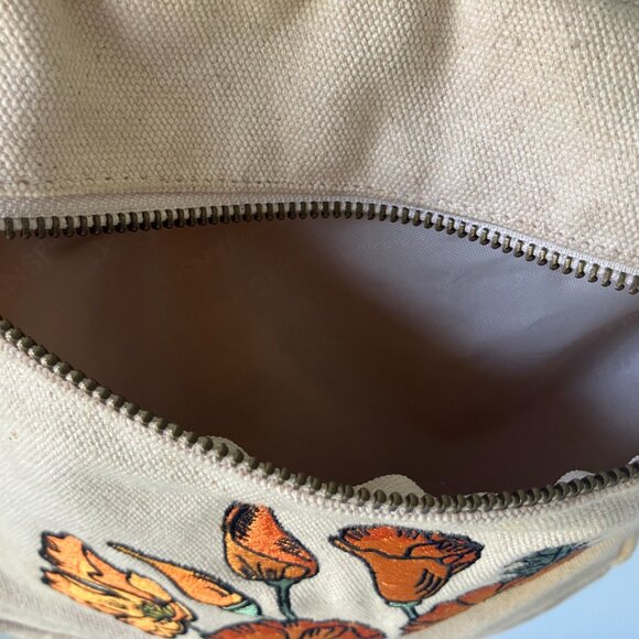 Jansport Canvas Backpack with Floral Embroidery - Picture 5 of 10